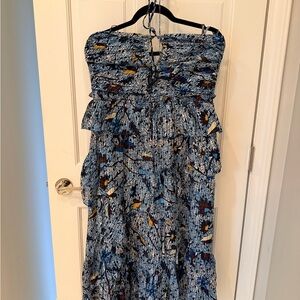 Ulla Johnson Blue and White Printed Dress